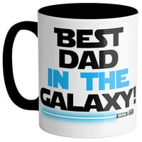 Най -добрият татко в бащите от бащите на галактиката чаша за кафе 11oz бяло