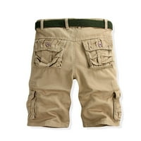 Товарни панталони спестявания ahomtoey мъже ежедневни чисти цветове на открито джобни плажни работни панталони товарни къси панталони страхотни подаръци за по -малко на хлабина