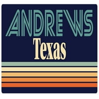 Andrews Texas Vinyl Decal Sticker Retro дизайн