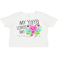 Inktastic my yaya обича ме- сладък подарък за подаръци за подаръци или тениска за момиче