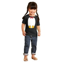 Сладко бебе пингвин фалшив смокинг малко дете момче момиче тениска за бебета бебешко дете Бриско бранди 5t