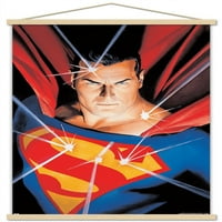 Комикси - Супермен - Портретен плакат за стена с магнитна рамка, 22.375 34