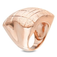 Дамски Розетонен пръстен миабела с матово и пенливо покритие 18кт Розово злато месинг Абстрактен пръстен