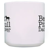 Това облекло питбул куче татко подаръци най -добрите питбул татко някога куче баща подаръци 15oz чаша за кафе