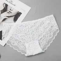 Uorcsa Soft Stretch Sexy Lace Bra and Pinties Summer удобно дишащо основно бельо комплект бяло