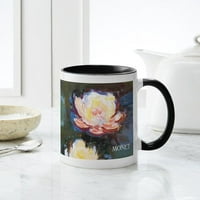 Cafepress - Claude Monet Waterlilies Опаковаща чаша - унция керамична чаша - чаша за чай за новост кафе